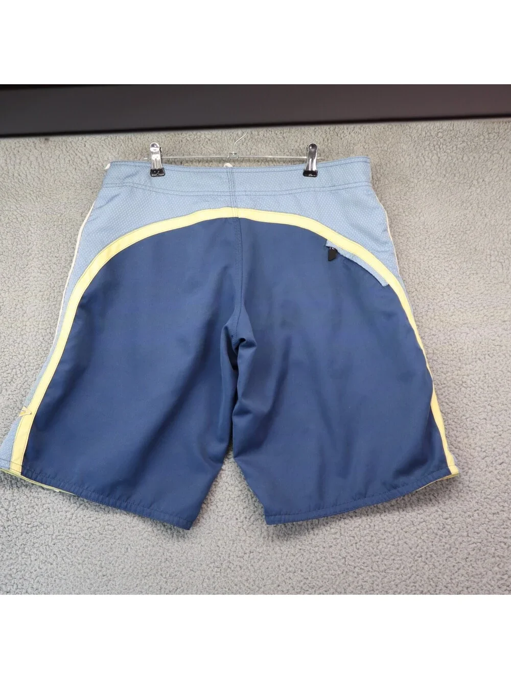 Hobie Swim Shorts Men Large Nylon Surf Trunks 34W Blue